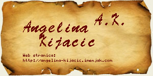 Angelina Kijačić vizit kartica